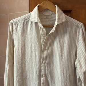 Suitsupply Linen Tencel dress shirt long sleeve Slim Fit